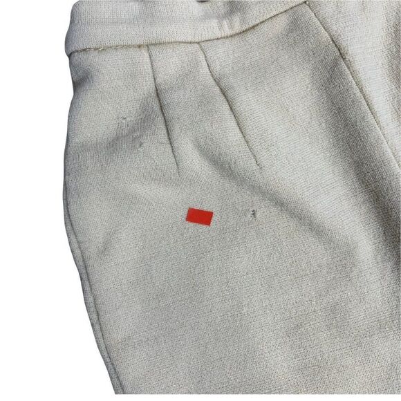 Vintage 60s 3 Piece Wool Jacket Pant Set XS Beige Orange Mod Preppy Collegiate - Picture 11 of 12